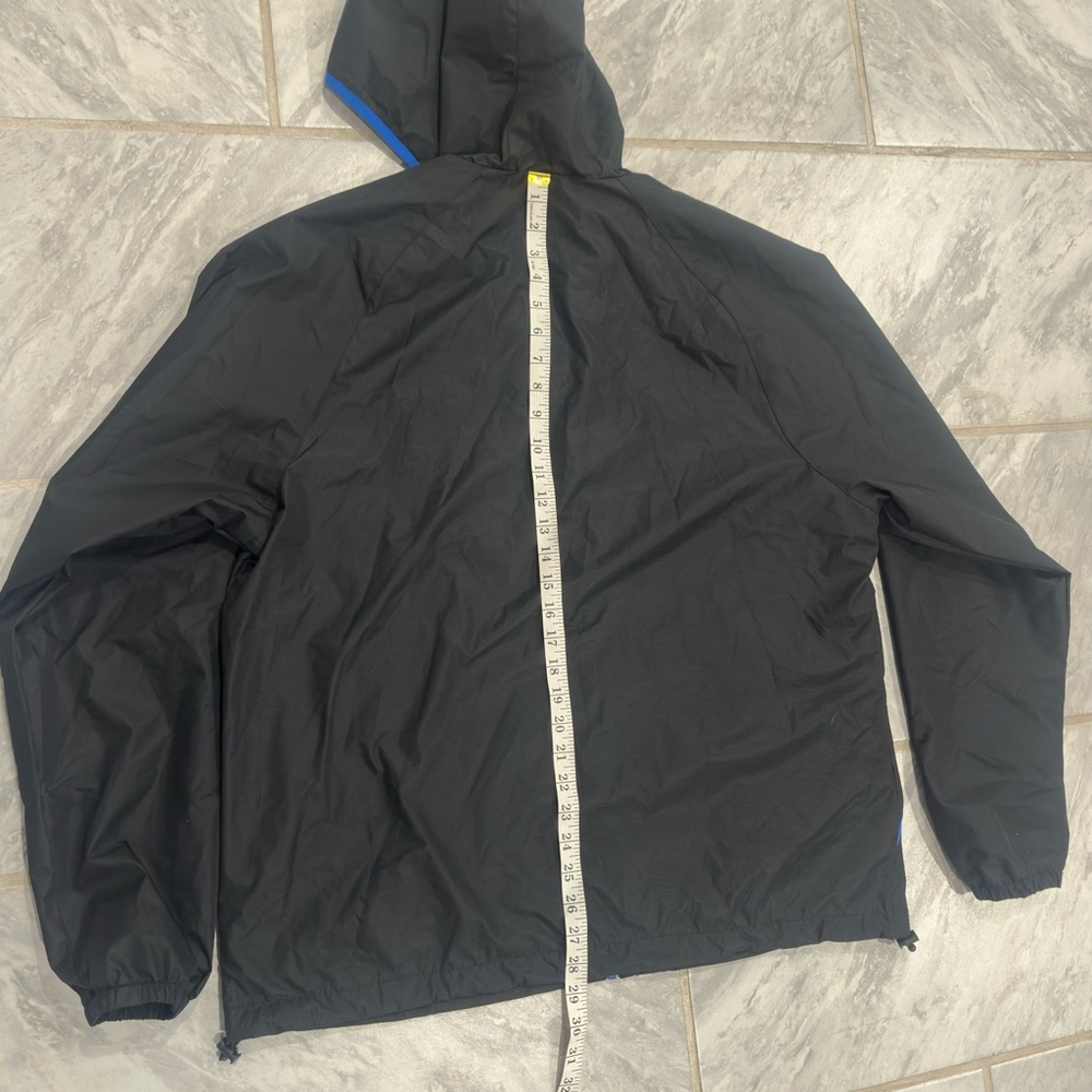 New Balance Mens Black & Blue Windbreaker Full Zip Jacket Size XL - Picture 4 of 8
